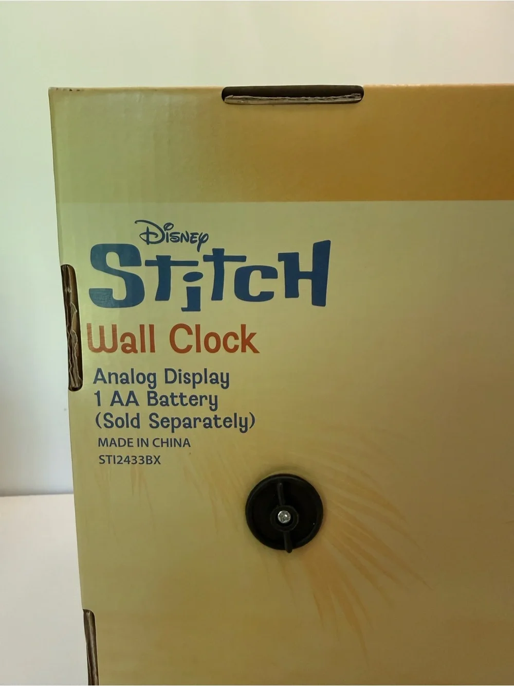 NIB Disney Stitch 'Ohana' Blue Wall Clock Battery Operated